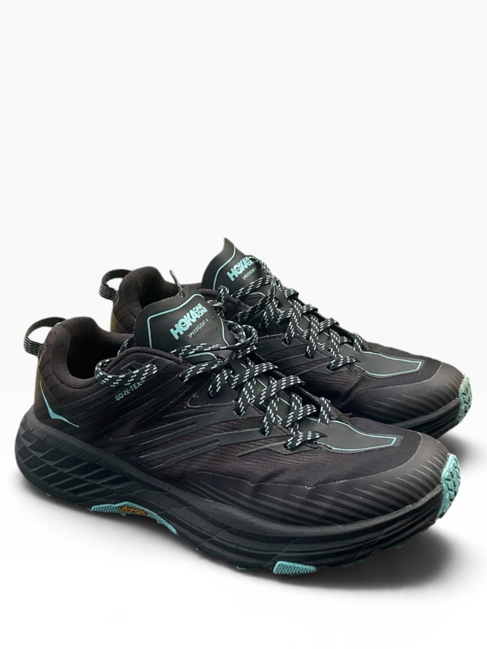 Hoka One One Speedgoat 4 GTX Size 9 Black GORE-TEX hiking shoes